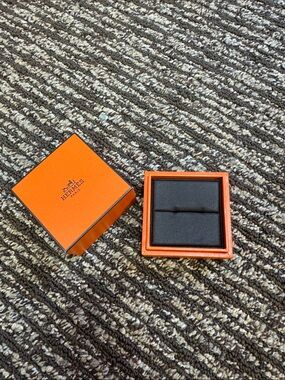 Hermes Orange & Brown Jewelry Box